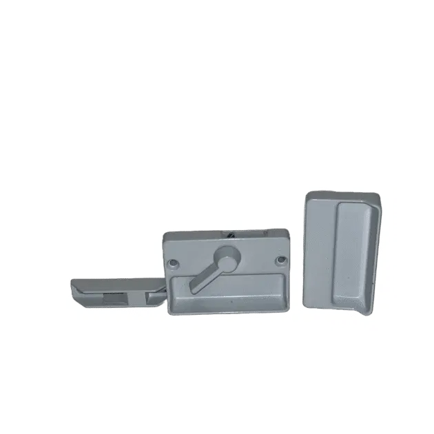 Poignée avec barrure pour porte moustiquaire solaris