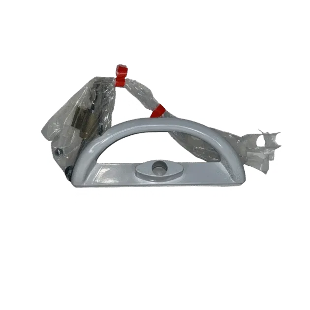 Poignée porte patio - Partie blanche avec serrure